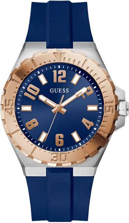 Guess Campus Mens Blue Watch GW0906G3 Silicone - One Size