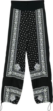 Pinko Pinko, Broeken, Dames, Zwart, M, Broek met trekkoordzoom in het zwart