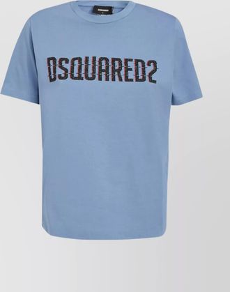 Dsquared2 cotton logo print regular fit t-shirt