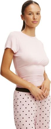 Cotton On Womens Airy Soft Basque T-Shirt in Smooth Pink Kiss at Nordstrom, Size Medium