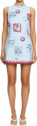 Kivari Sintra Mini Dress In Blue