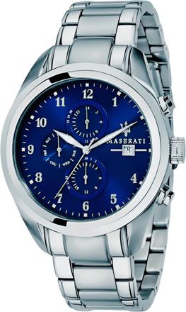 Maserati R8853112505 Traguardo Heren Chronograaf Horloge met Blauwe Wijzerplaat