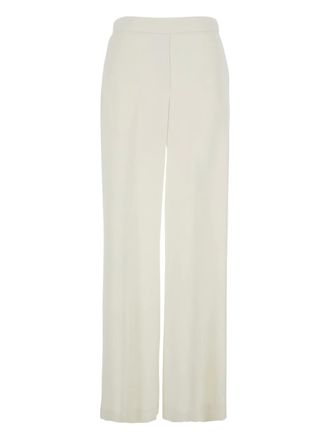 P.A.R.O.S.H. elasticated waistband palazzo pants - women - Polyester - M - Neutrals