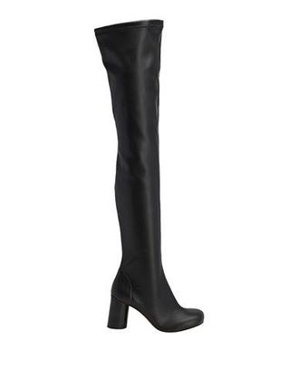 8 by YOOX STRETCH GLOVE LEATHER OVER-THE-KNEE BOOTS