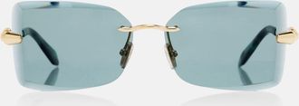 Bulgari Serpenti Viper rectangular sunglasses