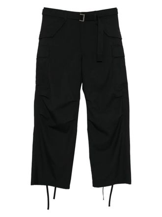 sacai belted cargo pants - Nero