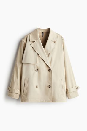 H&M Kurzer Trenchcoat aus Twill - Beige