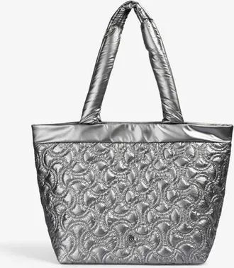 Scalpers Nyquilted Sp Bag in Silver at Nordstrom
