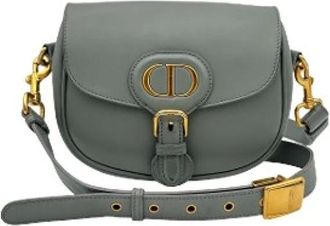 Dior Pre-owned Cross Body Bags, female, Gray, Size: ONE SIZE Pre-owned Leather Crossbody Bag