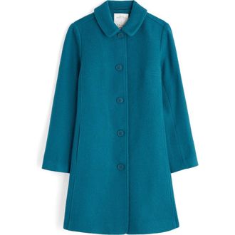 Seasalt Cornwall Wood Cabin Coat in Teal at Nordstrom, Size 6