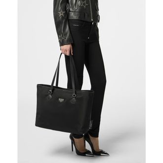 Philipp Plein Nylon Shopper Bag Women in Black at Nordstrom