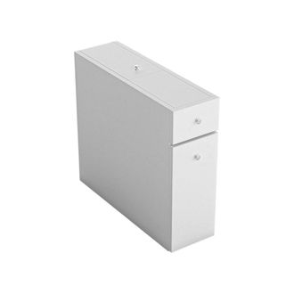 Dmora Mueble bajo lavabo efecto madera blanco 20x60h55 cm