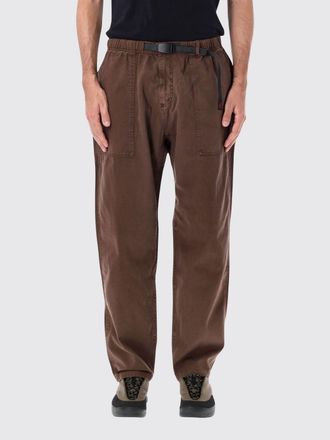 Gramicci Pantaloni wide leg in cotone con vita elasticizzata e coulisse
