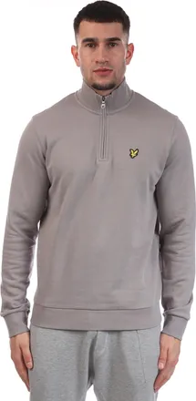 Lyle & Scott Heren Lyle And Scott Loopback Quarter Zip Sweatshirt in Grijs