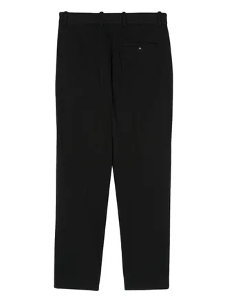Circolo 1901 Stretch-Cotton Tapered Trousers - Black