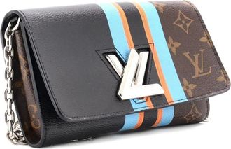 Louis Vuitton Twist Chain Wallet Limited Edition canvas crossbodytas met monogram - Zwart