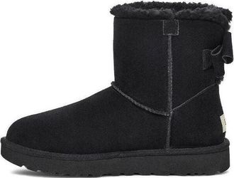 UGG (WMNS) UGG Mini Bailey Suede Bow Black 1153514-BLK