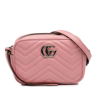 Gucci Pre-owned Gucci Mini GG Marmont Matelasse Leather Crossbody Ladies YEINYWIVR2AWABNZ