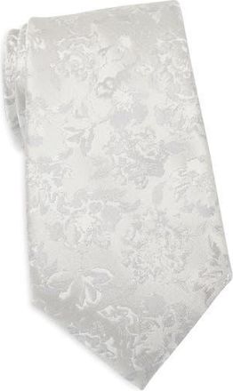 Calvin Klein Rowan Floral Tie in Silver at Nordstrom Rack
