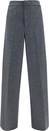 Jil Sander Klassieke Grijze Maatwerk Broek - Heren - Straight fit broeken - Grijs - S - Broeken