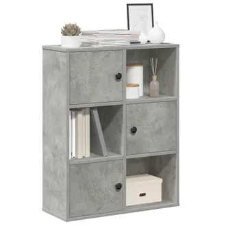 vidaXL Libreria Grigio Cemento 60x24x76,5 Cm In Legno Multistrato - Vidaxl