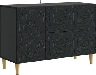 vidaXL Aparador Negro 89 X 34,5 X 60 Cm Madera De Ingenier&iacute;a Vidaxl