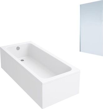 Villeroy & Boch Ba&ntilde;era Recta Villeroy & Boch Architectura Acr&iacute;lica 170 X 75 Cm + Mampara De Ba&ntilde;era Izquierda Aurys Mist 1 Cromada