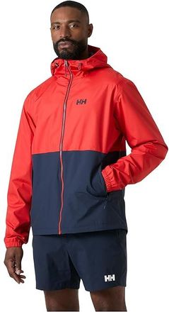 Helly Hansen Rain Jacket Mens Clothing Alert Red : 2XL, Polyamide/Polyester
