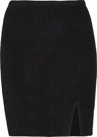 8 by YOOX MOHAIR BLEND CABLE KNIT MINI SKIRT