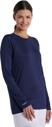 Coolibar Unisex Suntect Shield Shirt Performance Long Sleeve T-Shirt, UPF 50+ Sun Protection in Navy at Nordstrom, Size Xx-Large