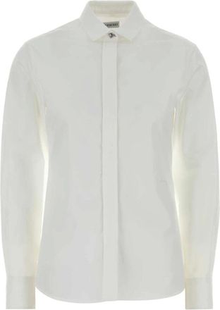 Burberry Cotton Poplin Shirt - female - Burberry - Shirts - White - 2XS - Blouses & Shirts