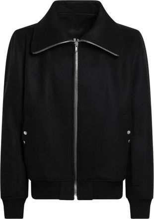 Rick Owens Dracuflight Bomberjack - Heren - Vesten met rits - Zwart - M - Wol - Hoodies & sweatvesten