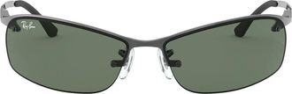 Ray-Ban Sunglasses Rb3183 004/71 Gunmetal/Green Unisex