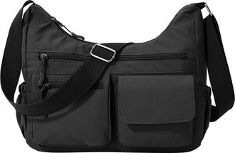 Generic Cymwer Nylon Fashion Crossbody Bag Large Hobo Bag for Women Work Shopping (Black)