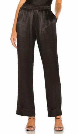 Nation Ltd Womens Fairfax Straight Leg Trouser In Black