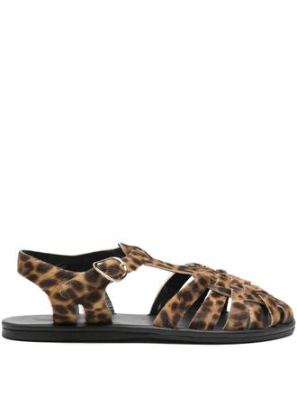 Ancient Greek Sandals Karina pony cage sandals - Brown