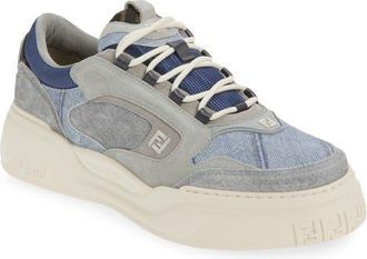 Fendi Force Sneaker in Grig Denim Blue Denim at Nordstrom, Size 11Us