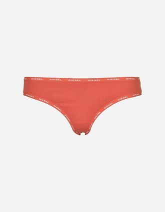 Diesel Womens STARS Thong, Peach - Red - Size: 12