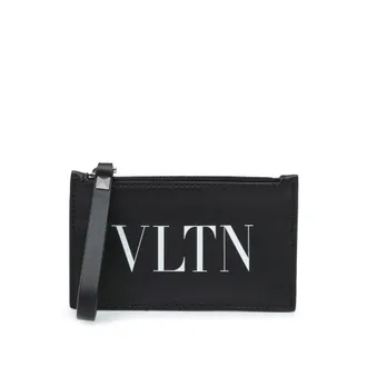 Valentino Pre-owned Valentino Leather VLTN Zip Card Holder Unisex EVB3F3GIJLX0N10V