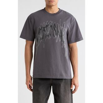 PacSun Beaded Graphic T-Shirt in Black at Nordstrom, Size X-Large