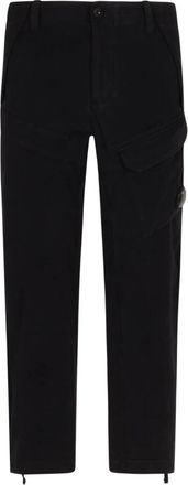 C.P. Company C.p. Company, Broeken, Heren, Zwart, L, Katoen, Cargo Pant in Moleskin Stretch