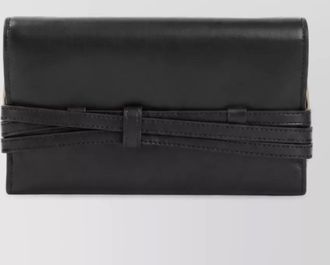 Moschino leather clutch bag