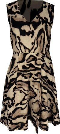 Diane Von F&uuml;rstenberg Renna Dress in Animal Print Wool