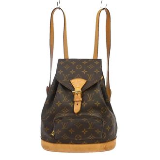 Louis Vuitton Vintage Montsouris Monogram Canvas Brown Canvas Backpack Bag (Pre-Owned)