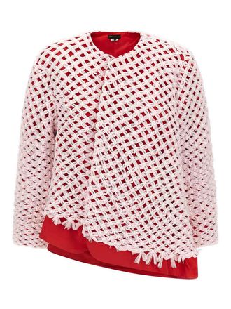 Comme Des Gar&ccedil;ons Tulle Weave Blazer