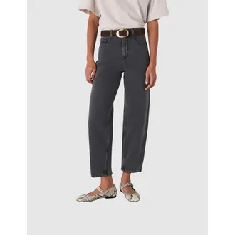 Whistles Stretch Barrel Leg Jeans in Grey at Nordstrom, Size 28