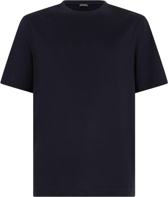 Ermenegildo Zegna Black Cotton T-shirt