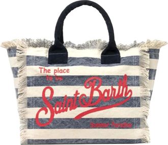 MC2 Saint Barth Tote Bags, female, Multicolor, Size: ONE SIZE Cotton Shoulder Bag