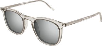 Saint Laurent Silver Square Mens Sunglasses SL 623 004 49