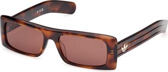 adidas OR0124 52E Mens Sunglasses Tortoiseshell Size 55